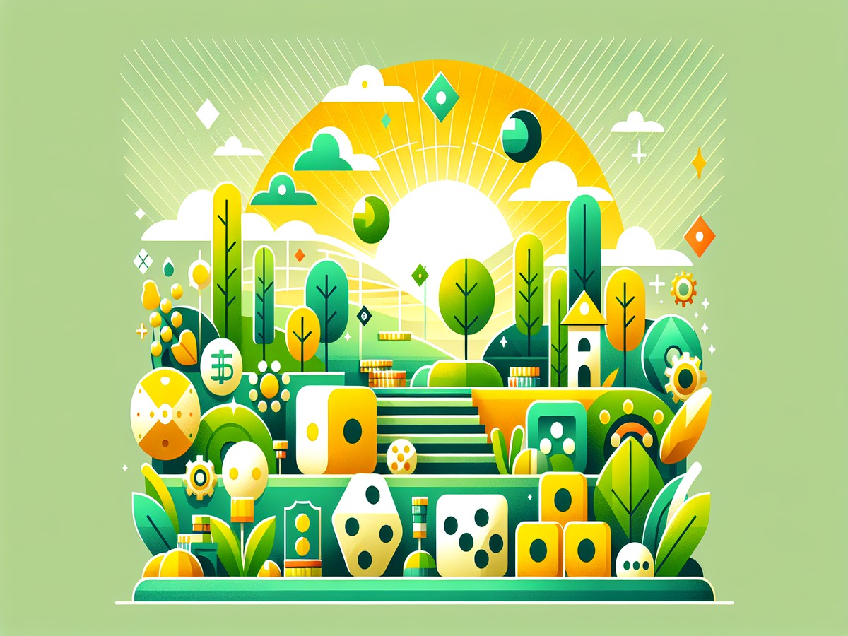 GOLDEN JACKPOT Dice Games illustration promoting fun gameplay